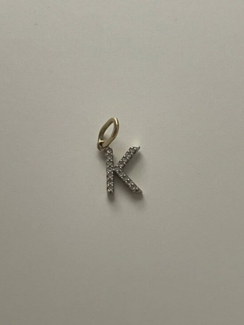 Mejuri Diamond Gold Letter K Pendant/Charm
